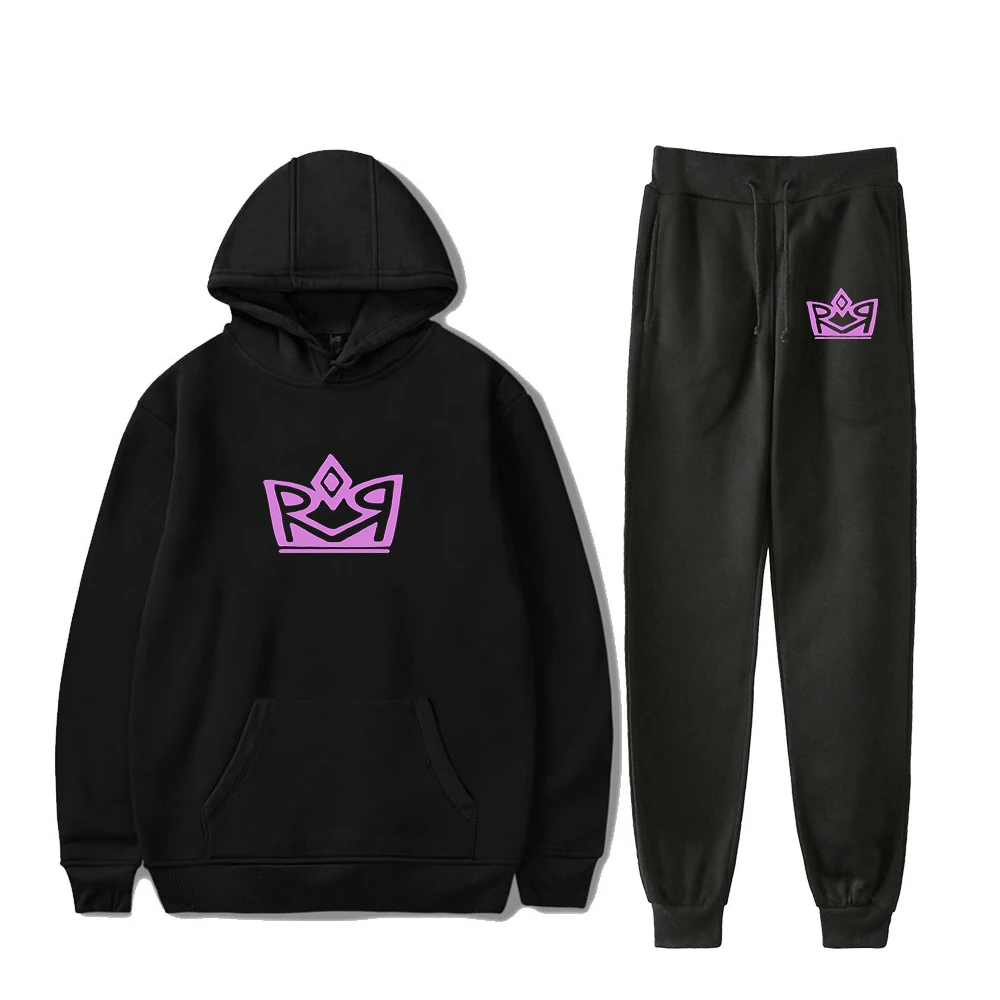 

Ranboo R800 Merch Double R Hoodie Jogger Pants Two Piece Set Sweatshirts+Sweatpants 2023 Dream Team SMP Clothes Men Women's Set