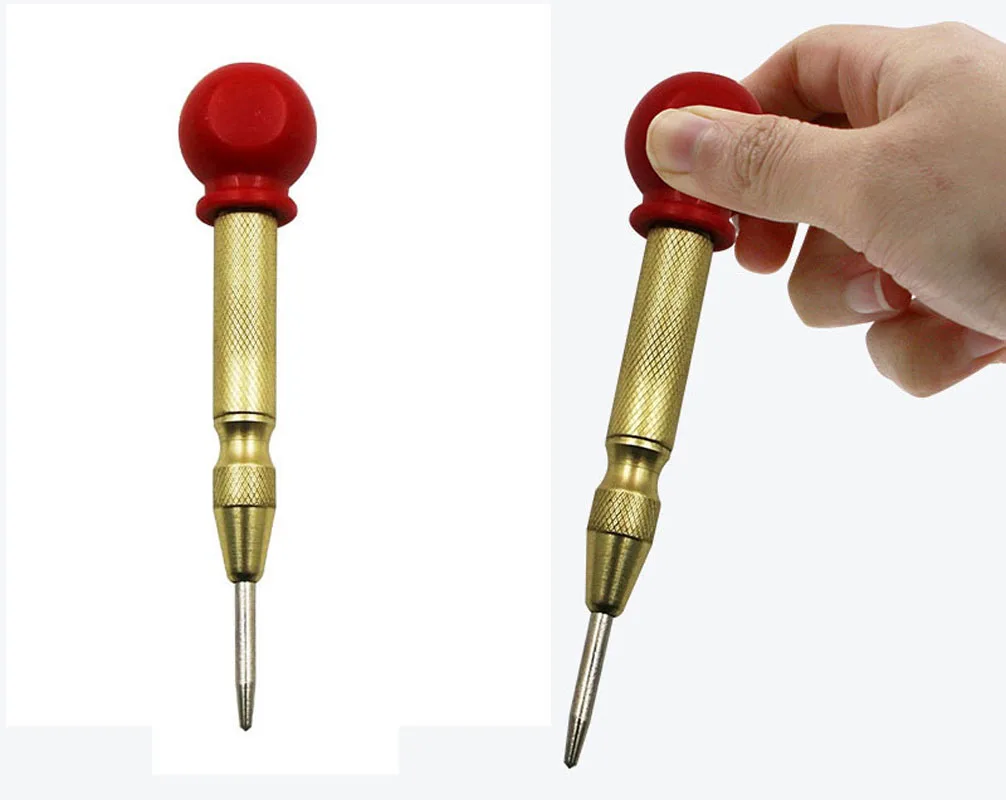 Automatic Center Punch Hole Automatic Punch Machinists Carpenters Tool Wood Press Dent Marker Woodwork Tool Metal Drill Bit