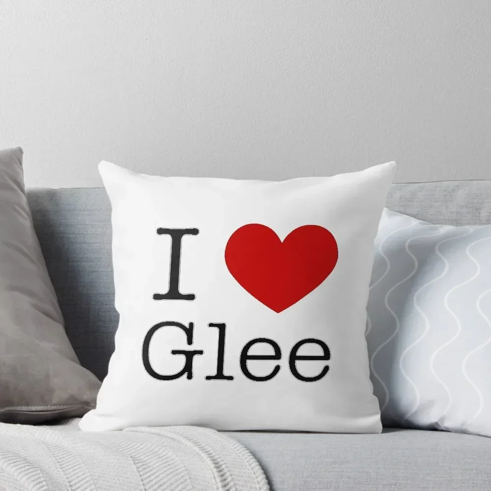 

I Love Glee Throw Pillow Cushion Cover Set home decor items ornamental pillows christmas pillowcases pillow