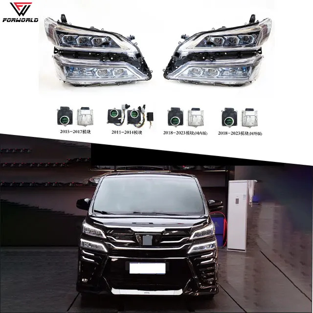 

Manufacturing for Vellfire 2014-2023 Car Accessories LED Six Eye Head Lamp Light New Condition Items