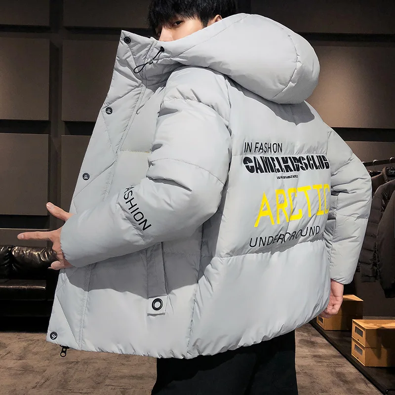 Casaco bolha colorido de Harajuku masculino, jaqueta de inverno, parka hip-hop, streetwear coreano, puffer, amarelo, roupas pretas, 2021