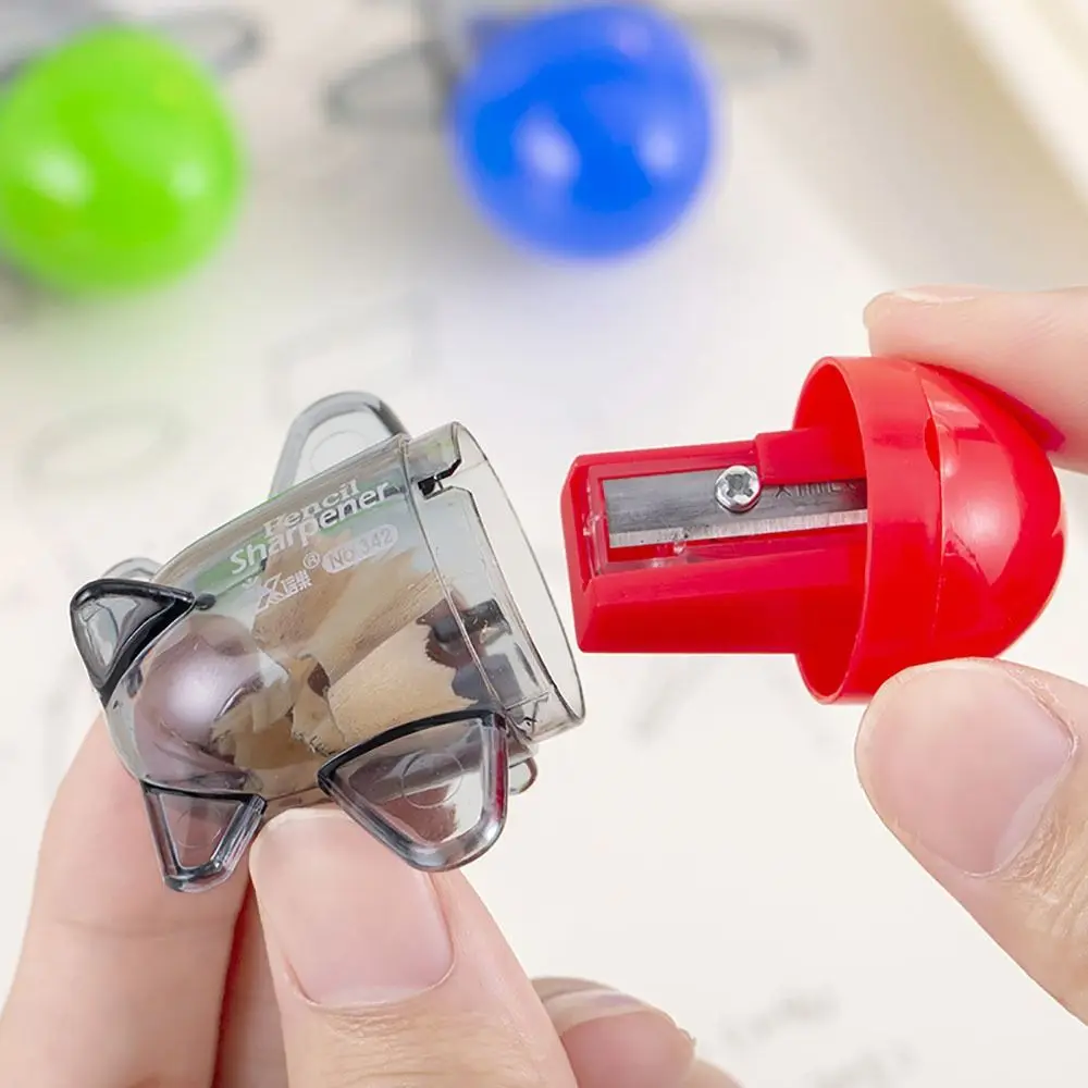 Creative Plastic Pencil Sharpener Stationery Student Gift Pencil Cutter Cartoon Sharp Pencil Blade