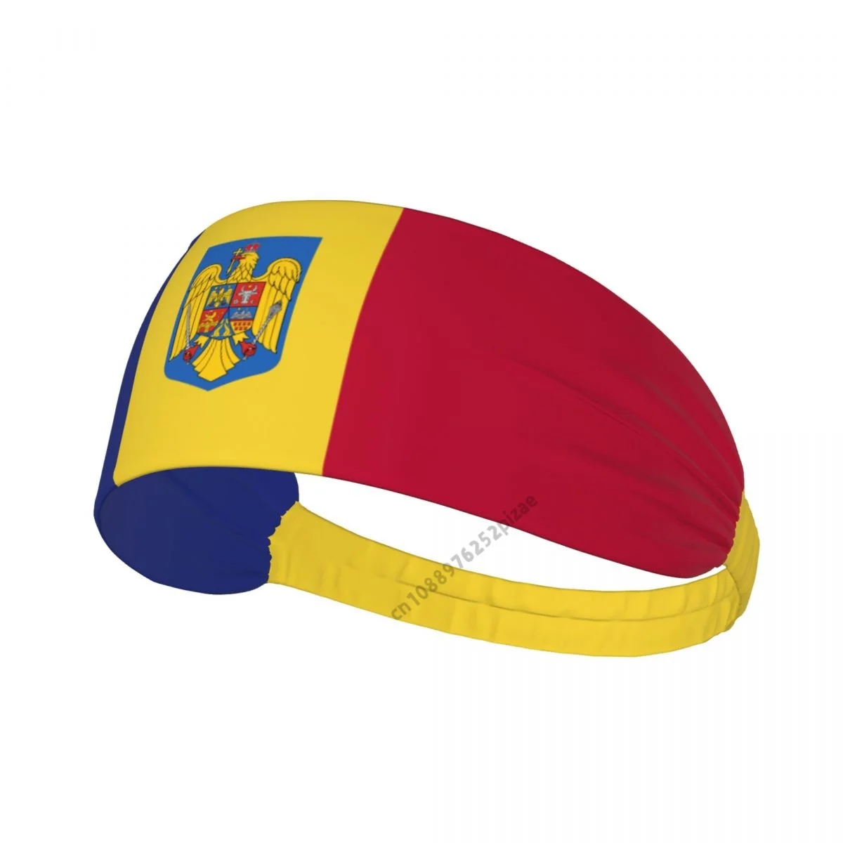 

Romania Flag Men Women Bands Elastic Wide Headbands For Yoga Sports Fitness Exercise Tennis Running Gym Dance Athletic
