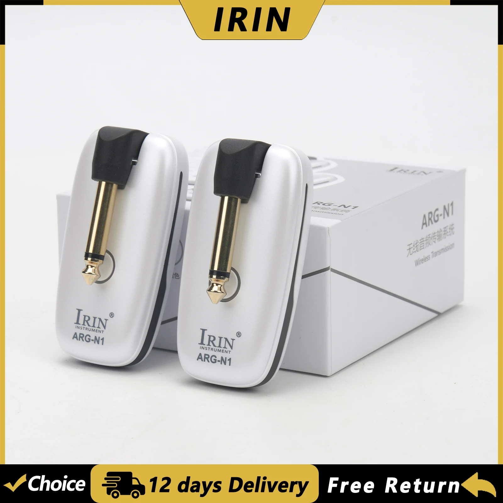 IRIN 7-channel Guitar Wireless System Transceiver Audio Amplifier 2.4G Guitar Transmitter Receiver for Electric Guitar Bass