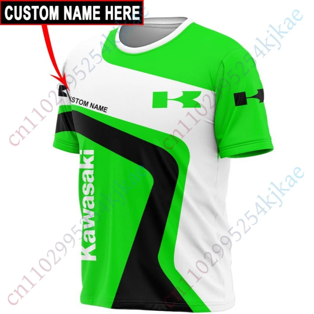 

Kawasaki T Shirt For Men Oversize Hoodies Unisex Tee Pullover 3D Printing Men's Clothing Casual Sweatshirt Motorcycle Top