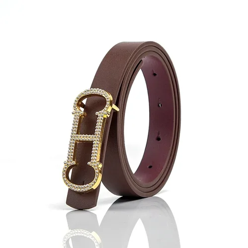 Cinturón de cuero de marca de lujo para mujer, hebilla de aleación de diseñador, correa de cintura de cuero genuino, pantalones vaqueros para mujer, cinturón para vestido