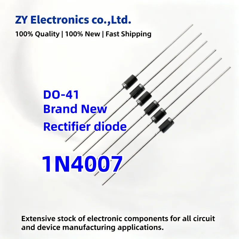100Pcs-500Pcs Brand New 1N4007 IN4007 4007 1A 1000V DO-41 High quality Rectifier Diode
