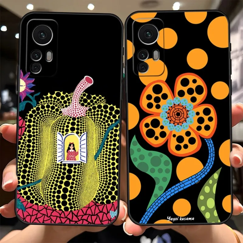 Pumpkin Yayoi Kusama Phone Case For Xiaomi 11 11T 11X 10 12 12X 10T 10TPro 10S 10Pro Pro Lite Ulltra MIX4 CIVI Funda Black Cover