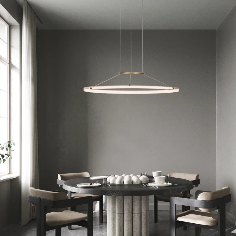 Plafonnier LED circulaire au design moderne, éclairage d'intérieur, luminaire décoratif de plafond, idéal pour un salon, une salle à manger ou une cuisine