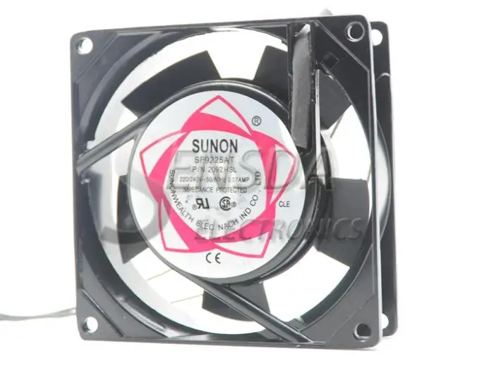 For Sunon 92*92*25 mm 9cm 90mm SF9225AT 2092HSL AC 220V server inverter cooling fan