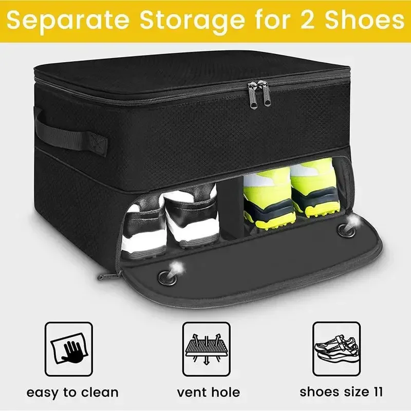 Foldable Golf Trunk Storage Bag, Unisex Portable Golf Shoe Bag, Car Trunk Supplies, Space Saving, Ball T-Shirt Bag