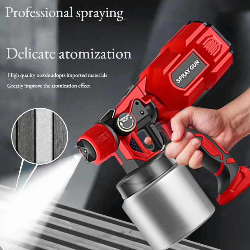 1SET Electric spray gun, household small paint spray pot, multifunctional spray tool, high-power paint latex paint spray gun