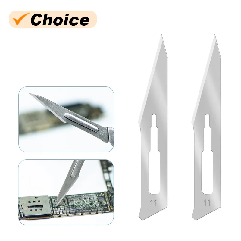 Qianli Mega-Idea No.11 Carbon Steel Blade High Sharpness Sharp Edge For Motherboard Cutting Carving Disassemble Scalpel Knifes