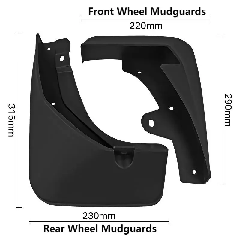 4pcs/Set Mud Flaps For Maxus LDV D90 2017-2024 Mudguard Front Rear Wheel Fenders Splash Guards Accessories