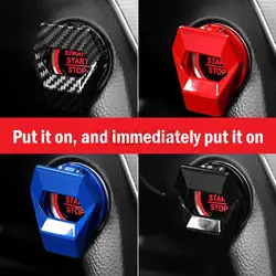 New universal car engine start stop switch button protective cover, anti scratch car interior design car product accessories