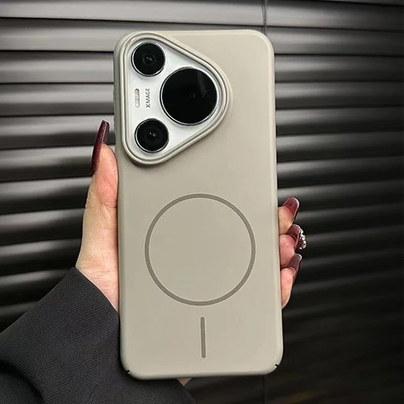 حافظة ملونة مغناطيسية رفيعة للغاية لهاتف Magsafe لهاتف هواوي بورا 80 70 Ultra P60 P50 Mate 70 60 50 Nova 13 Pro غطاء بلوري صلب #2