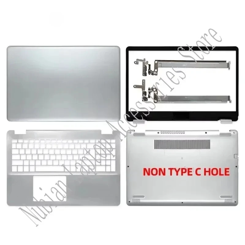 

New For Inspiron 15 5584 P85F Laptop LCD Rear Cover/Front Frame/Palm Pad/Bottom Cover/hinged Silver Top Cover 0GYCJR 02T6HN