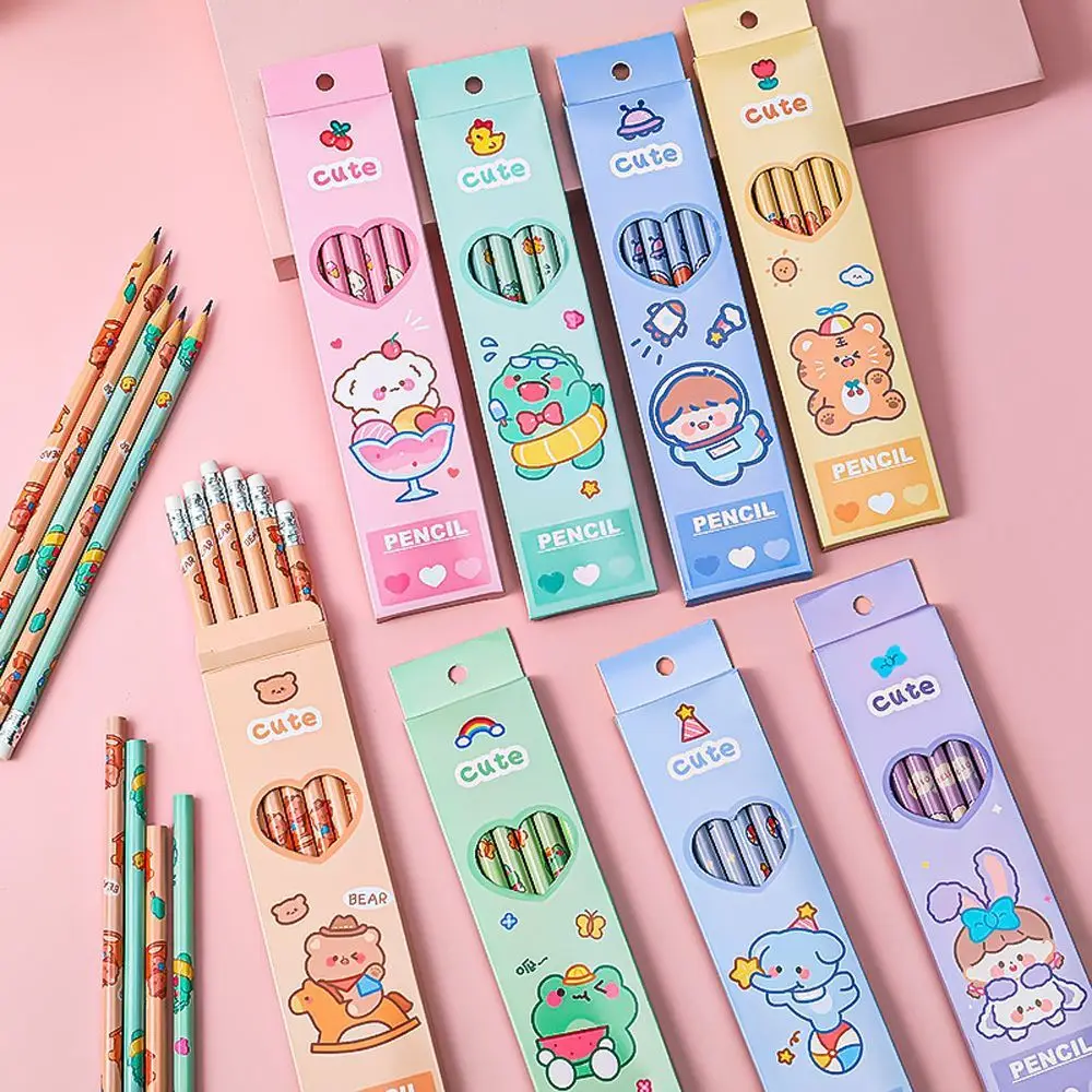 

School Stationery Pencil Set Art Supplies Drawing Charcoal Pencil Drawing Pencil Writing Pencil Cartoon Pencil HB Wood Pencil
