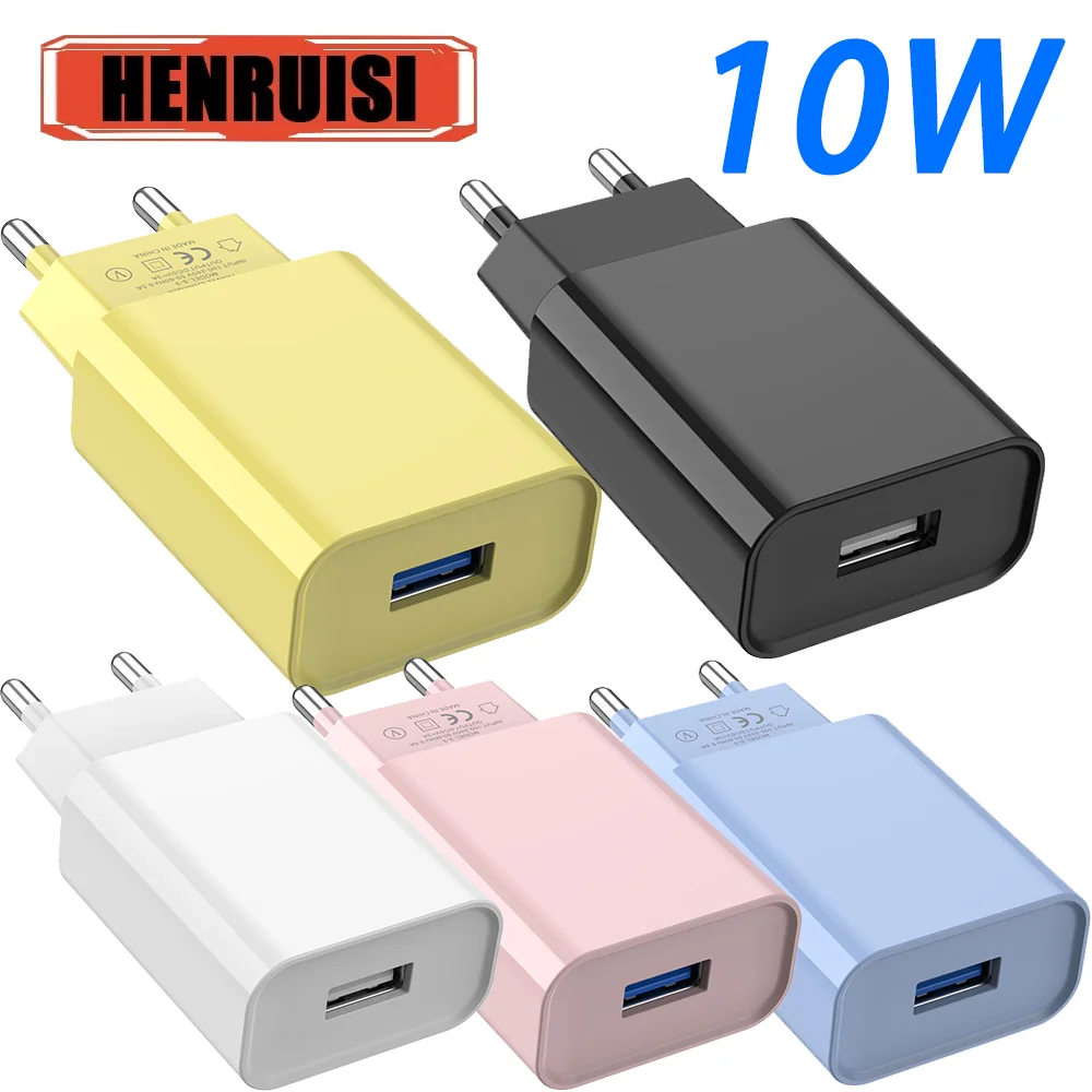 10W USB Charger Fast Charging for iPhone 12 13 14 15 Pro Max Samsung S23 Ultra  Stylish Compact Design Portable Power Solution