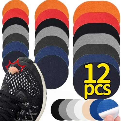 Imagen 2 del producto Parches autoadhesivos para reparación de ropa de talón, parches para zapatos deportivos interiores, agujeros, almohadillas para el talón de cuero, reparación de suelas de zapatos, 6/12 Uds.