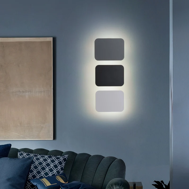 Lámpara de pared creativa y moderna para dormitorio, candelabros de fondo de TV, mesita de noche, sofá, pasillo, balcón, porche, accesorios de iluminación, decoración del hogar