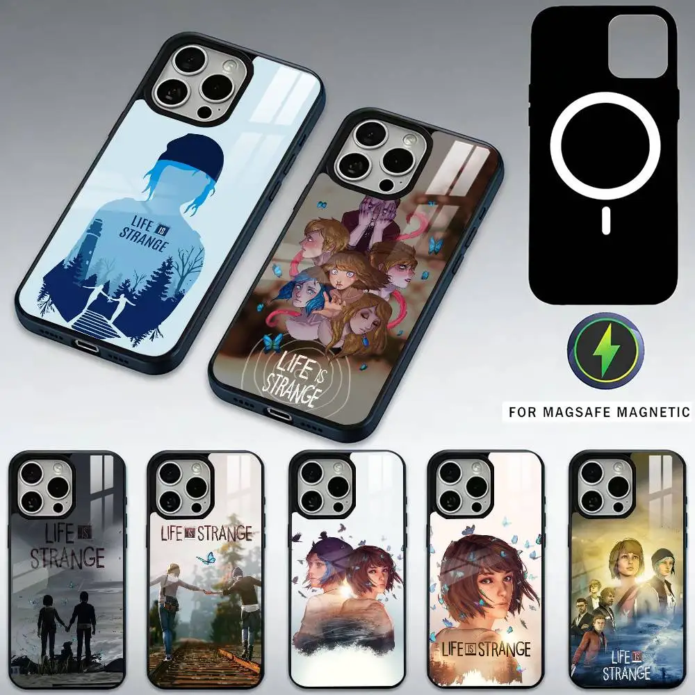 

Game Life Is S-Strange Phone Case For iPhone17,16,15,14,13,12,11 Plus,Pro Max Magnetic For Magsafe Wireless Charging