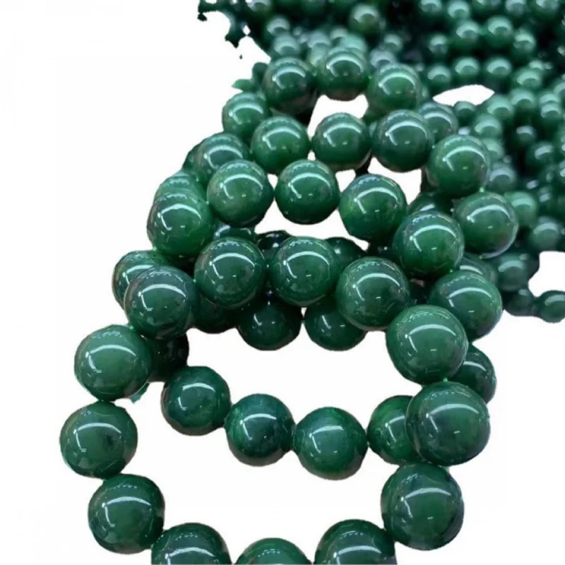 Hetian Jade 16 мм шпинат зеленый одиночный круг теплый оптом