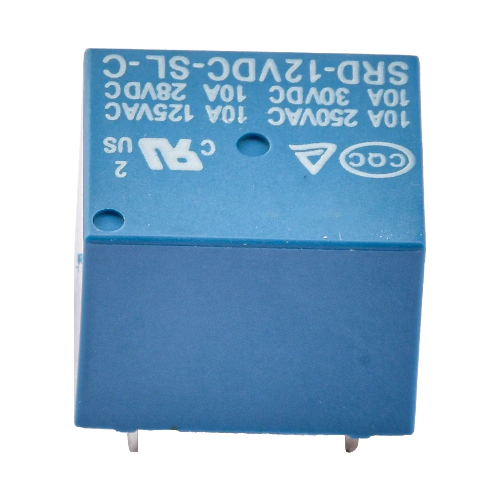 5-Pin Relay SRD-12VDC-SL-C Electromagnetic Relay T73-12V 5 pin PCB Type 10A 12V DC Power Relay