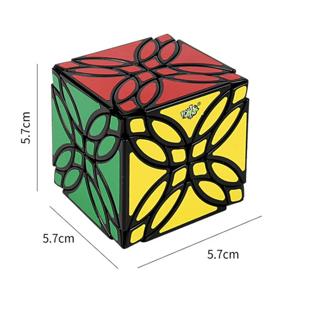 LanLan-Cubo de trébol maestro, pegatina de velocidad profesional negra, Cubo mágico, Idea de regalo de Navidad, rompecabezas, juguete de regalo