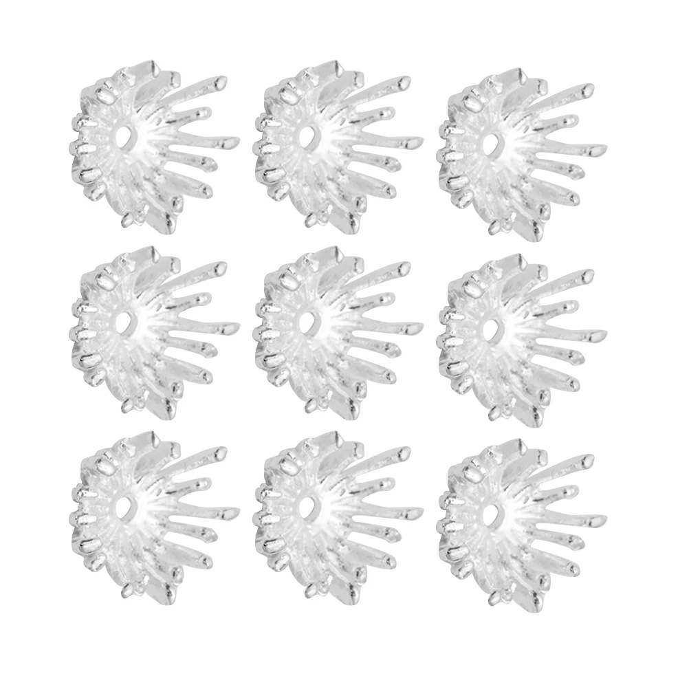

50 Pcs Flower Pendant 14mm Jewelry Making Necklace DIY Accessory Alloy Pendant Bracelet Earring Charms Gifts