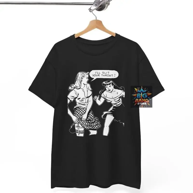 Girl Fight T Shirt Music Band Rock Punk Metal tee