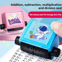 Math Roller Stamp Addition Subtraction Multiplication Division Practice Digital Mathematical Operation Stamp Teaching Supplies