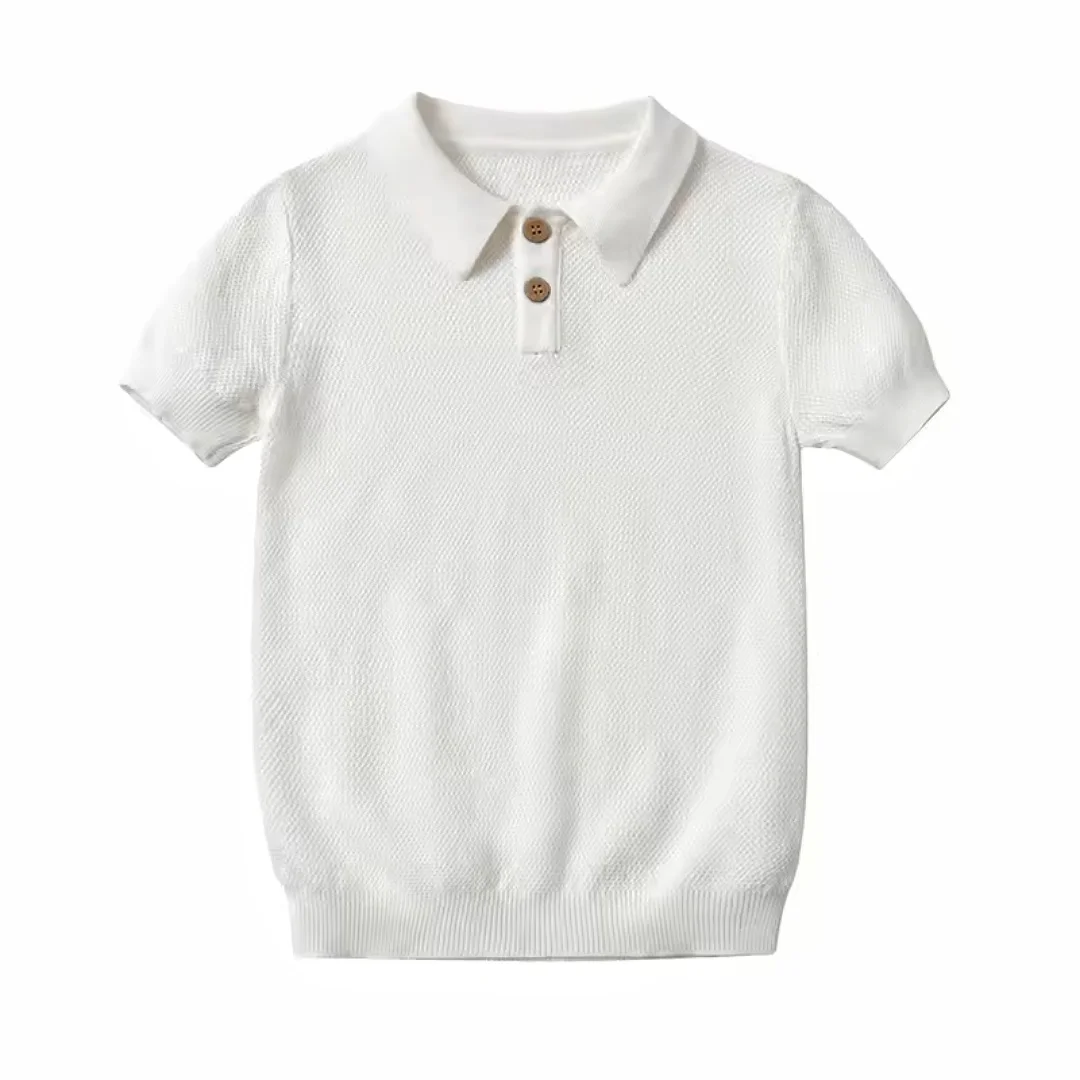 

Children Kids Boutique Matching Clothes Sweater Brother Baby Boy Holiday Knit Top Boys Knitted White Turn Down Collar Tops