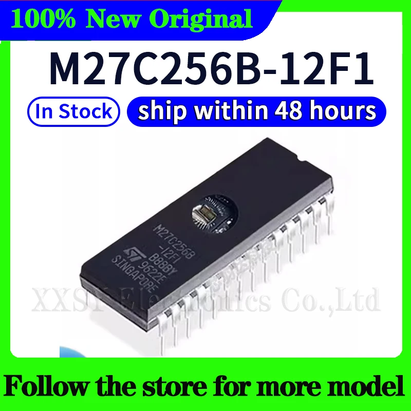 M27C256B-12F1  M27C256B  In stock 48 hours ship