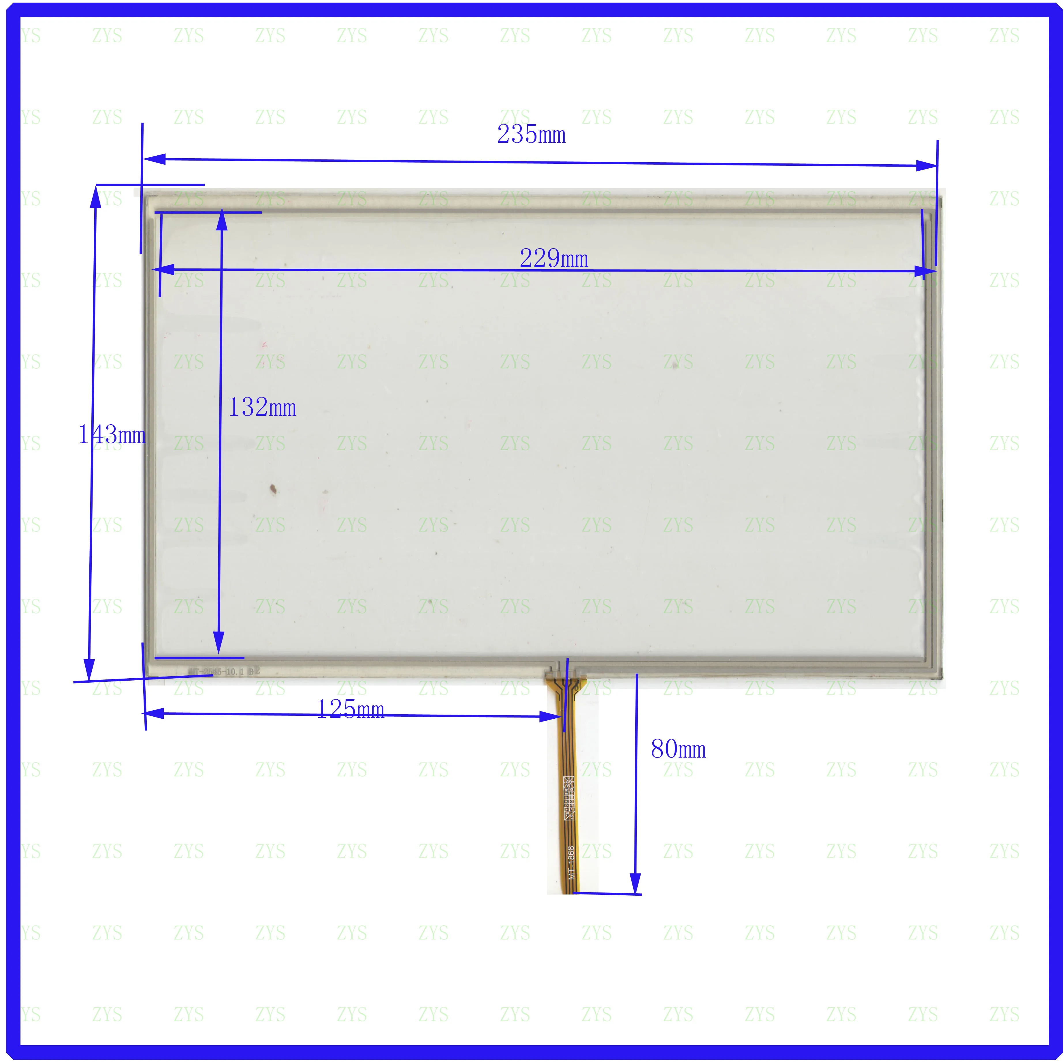 ZhiYuSun 235*143mm  10.1Inch 235mm*142mm  4Wire Resistive TouchScreen Panel Digitizer   this is compatible