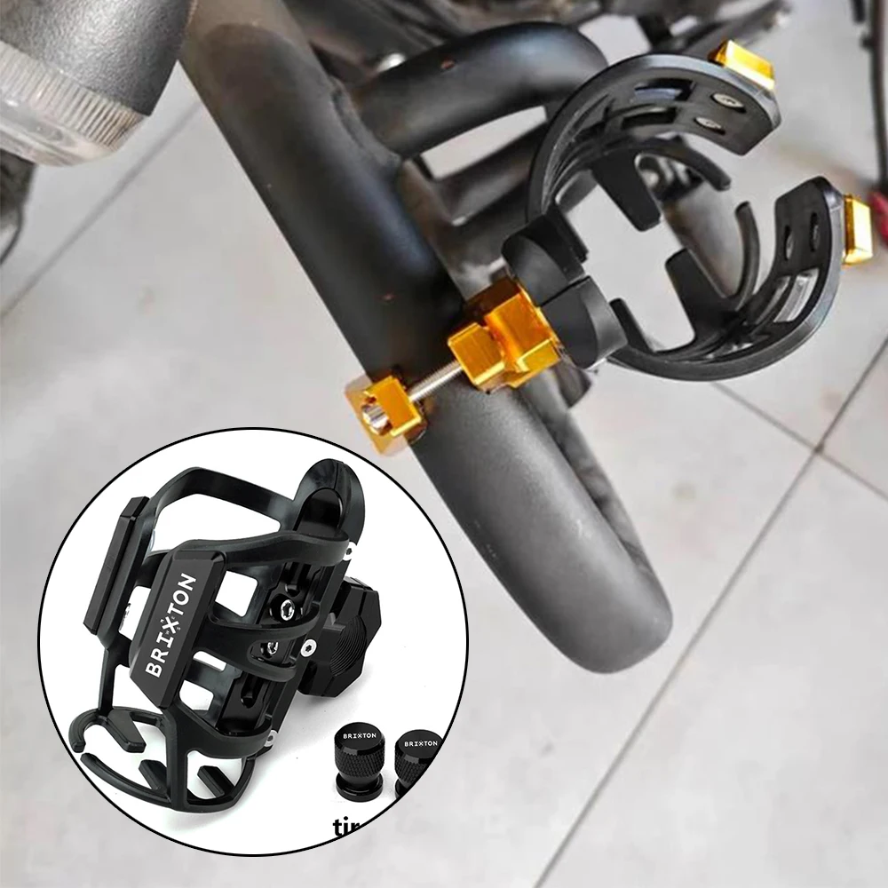 

Держатель для бутылок с напитками и водой из алюминия с ЧПУ для мотоциклов Brixton Crossfire, Storr 500, Sunray, Felsberg 125, 250, SK 8, Cromwell 125, 1200