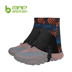 MAP BROTHER Outdoor Unisex High Running Trail Gaiters Ochronne, odporne na piasek pokrowce na buty do triathlonu Maraton Piesze wycieczki Odblaskowe