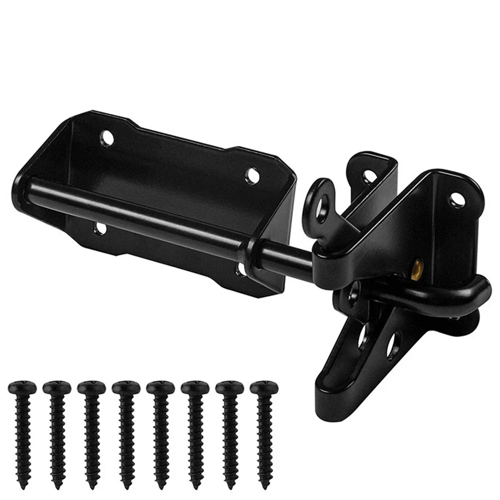 

Garden Gate Latch Automatic Gate Latch Outdoor Garden Versatile Compatibility Weather-resistant Carbon Steel Material