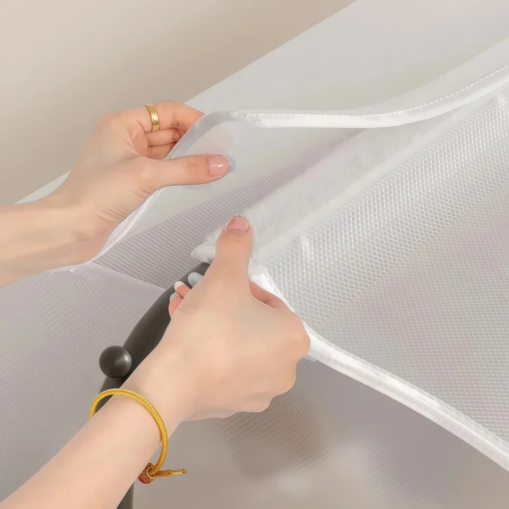 Clothing Dust Cover Wardrobe Storage Transparent Dress Clothes Garment Dust Cover Waterproof Dustproof Clothes Wardrobe Storage - view 4