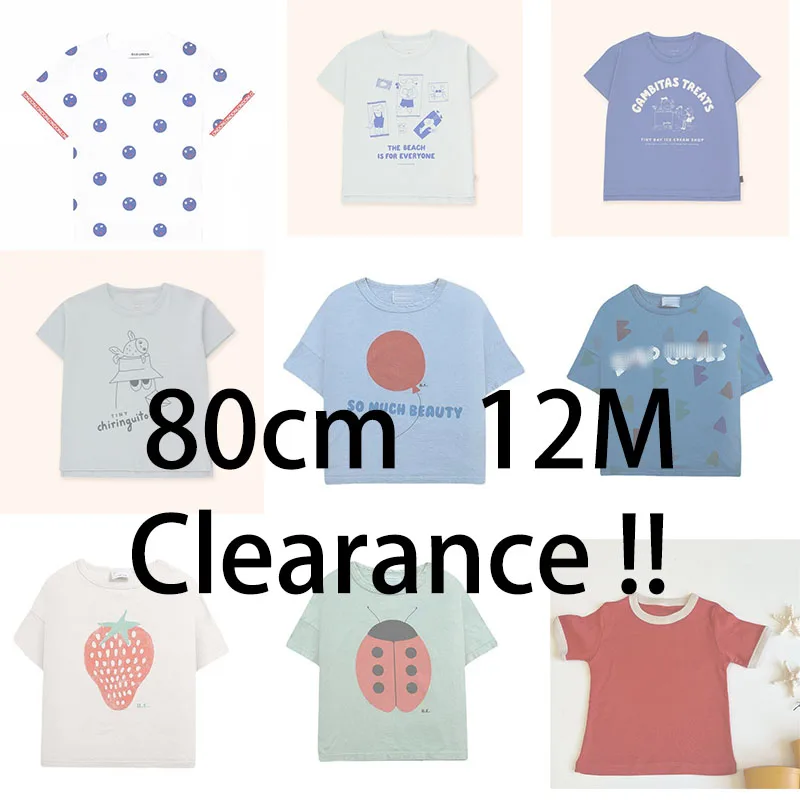 

EnkeliBB 2+ Pieces Free shipping ~ 80cm 12M Clearance Baby boys and Girls Short Sleeve T-shirt