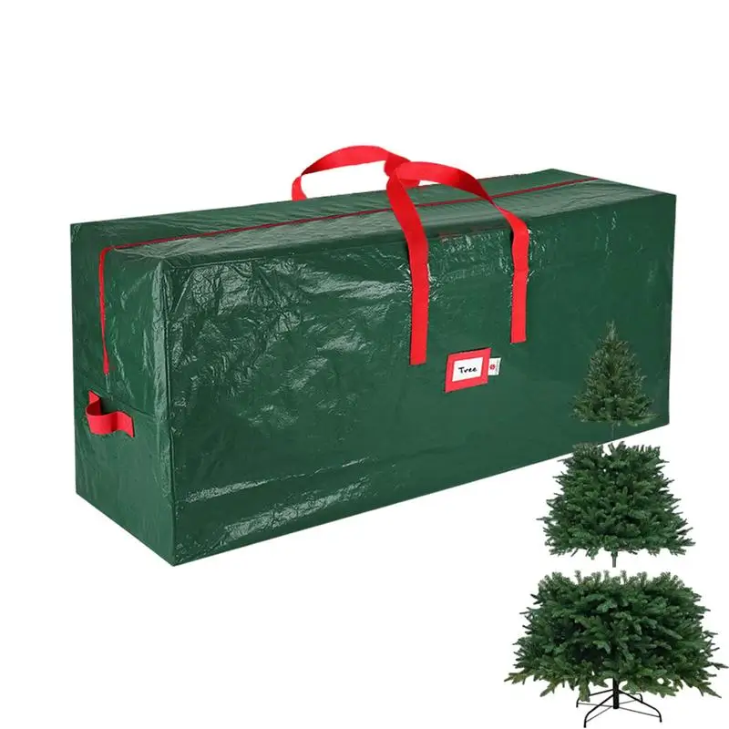 Christmas Tree Storage Bag Zipper Storage Container For Christmas Tree Christmas Decoration Organizer With Handles For Christmas