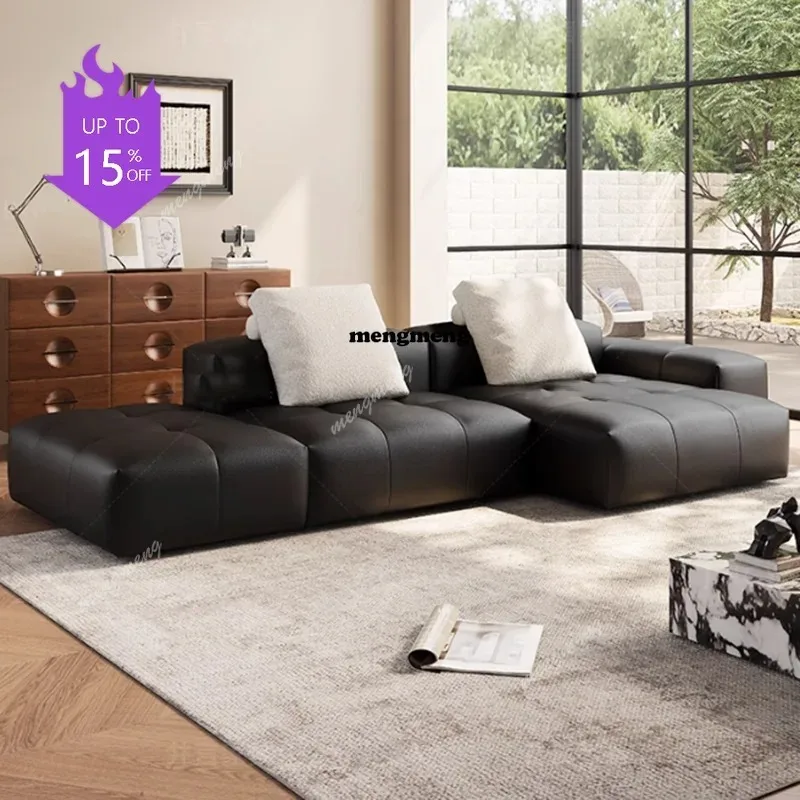 Nordic Leather Compressed Sofa Minimalist Luxury Relax Armchairs Cinema Compressed Sofa Bedrooms Design Moveis Home Furniture