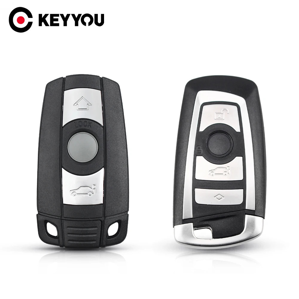 

KEYYOU для BMW 7 Series E65 E66 E67 E68 745i 745Li 750i 750Li 760i дистанционный ключ с небольшим брелоком строка с 4 кнопками