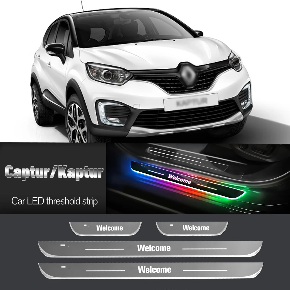 

Car Door Sill Light For Renault Captur Kaptur 2013-2023 2015 2017 Customized Logo LED Welcome Threshold Pedal Lamp Accessories