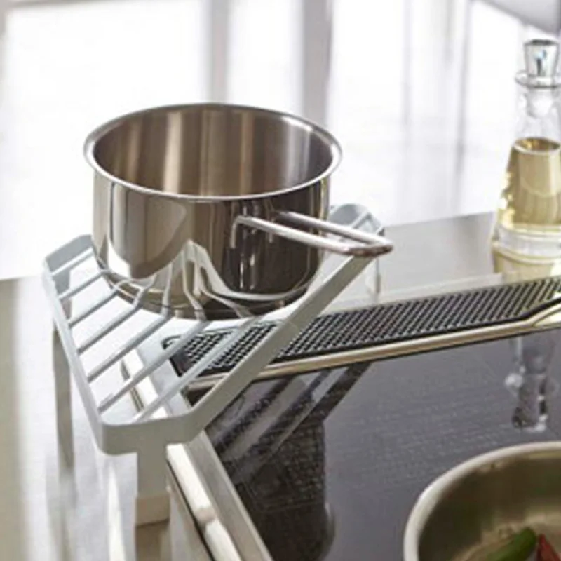 Simple Kitchen Triangle Shelf Finishing Rack Seasoning Shelf Storage Rack Countertop Hot Pot Rack Stove Pot Utensils