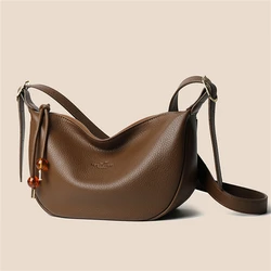 New Women's Hobos Sac Soft Leather Shoulder Messenger Bags For Ladies Fashion Design Purse And Crossbody Bag Commuter Sac A Main