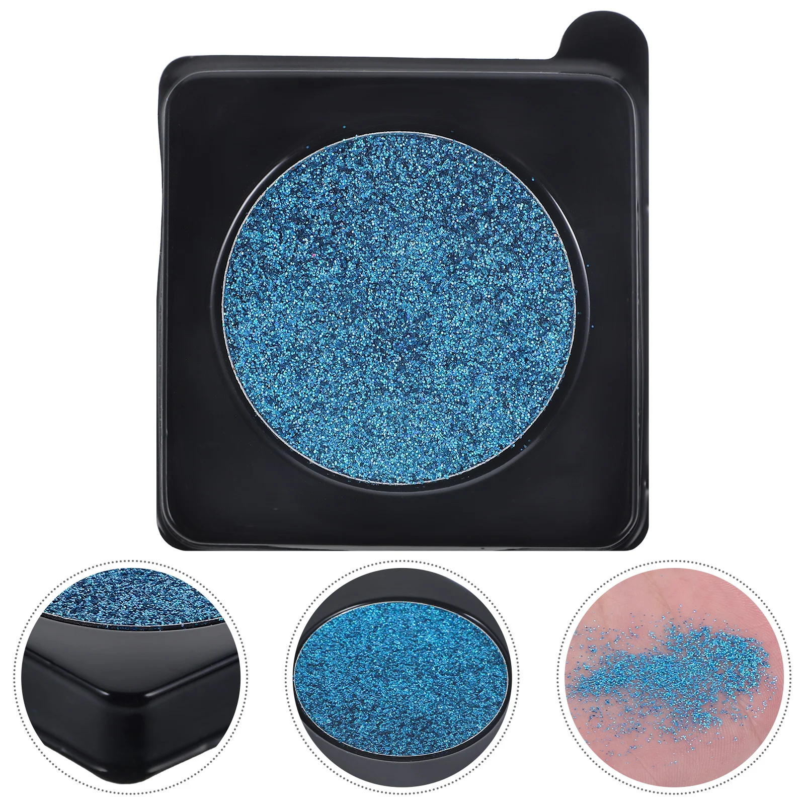 

1pc Glitter Eyeshadow Plate Makeup Long-Lasting Portable For Parties Shows Stages Bars Women Face