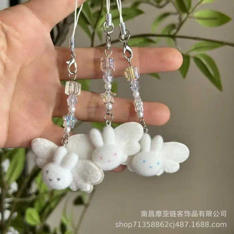 Cartoon Miffy Phone Chain Keychain Ins Korean Fashion Sweet Backpack Keychain Girl Holiday Surprise Gift