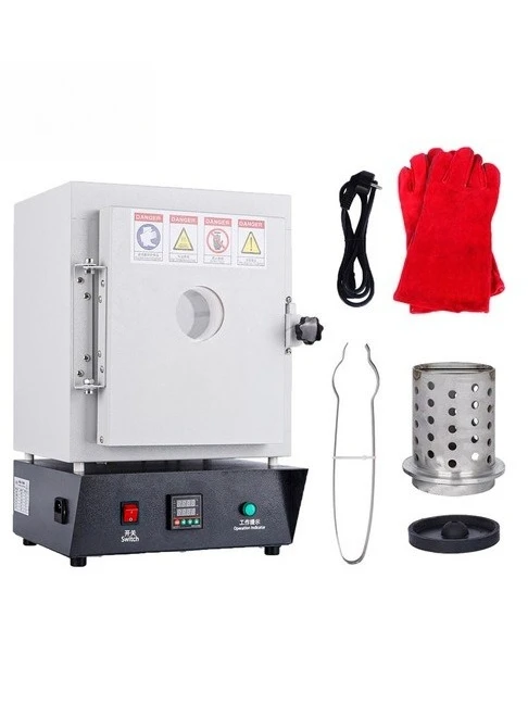 Constant Temp Muffle Furnace With Observation Window High Temp Industrial Oven For Plaster Mold Enamel Lab Casting