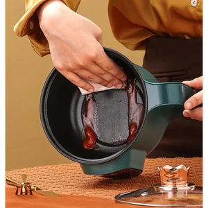 エレクトリックホットポット炊飯器マルチコーカーホットポットシチュー加熱卵スープパンヌードルスチーマーライス炊飯器クッキングポットEUプラグ 12ベストセールス電気スープポット-2